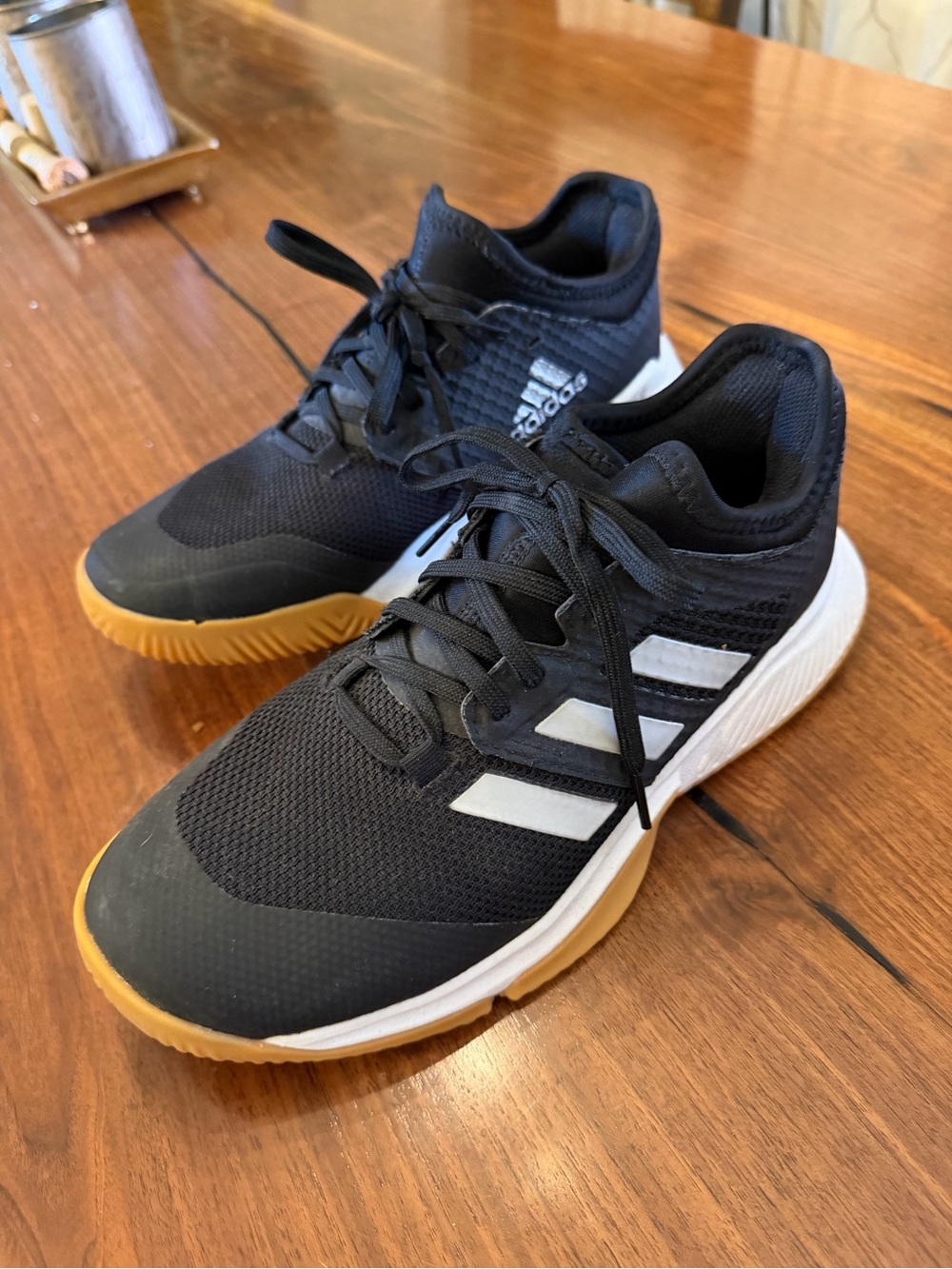 Adidas Womens Black Athletic court shoes